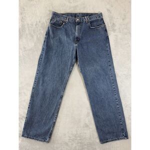 Levis 550 Jeans Mens 38x32 Blue Denim Relaxed Fit Straight Leg